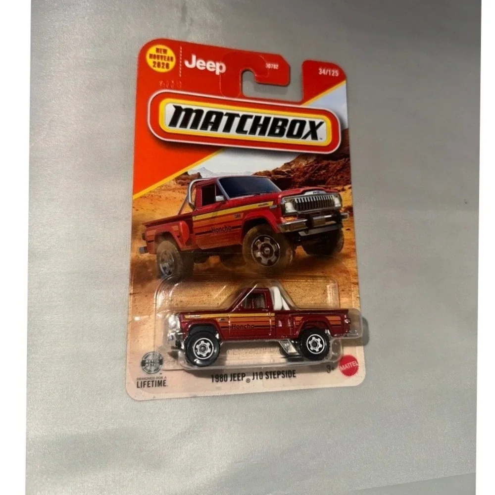 Matchbox 1980 Jeep J10 Stepside & 2025 Ram 1500 REV Diecast Truck Lot 2pc Red